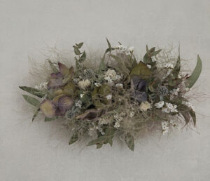 アナベルと紫陽花のスワッグ ドライフラワー スワッグ ブーケ ドライフラワーオーダー セミオーダー